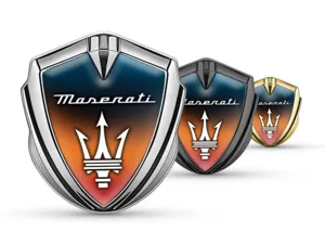 Maserati Emblema Fender Badge Stile Moderno Universale